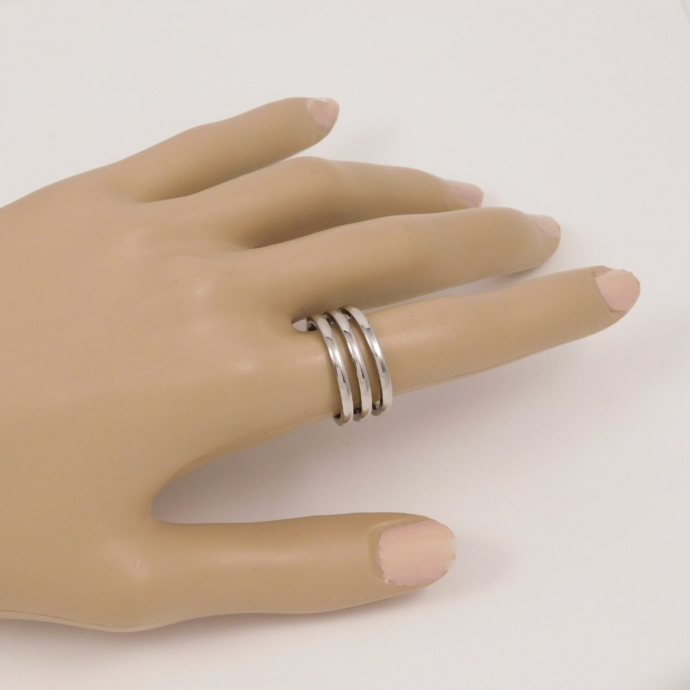 Silver 3 pc. Stacking Ring Set - Picture 3 of 3